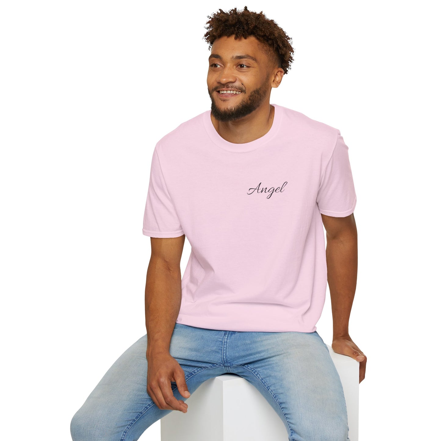 Angel with Wings, Unisex Softstyle T-Shirt - Original Prints Co