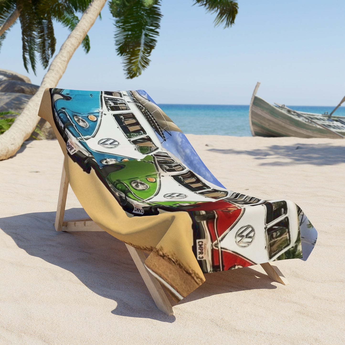 Kombi Vans, Beach Towel - Original Prints Co