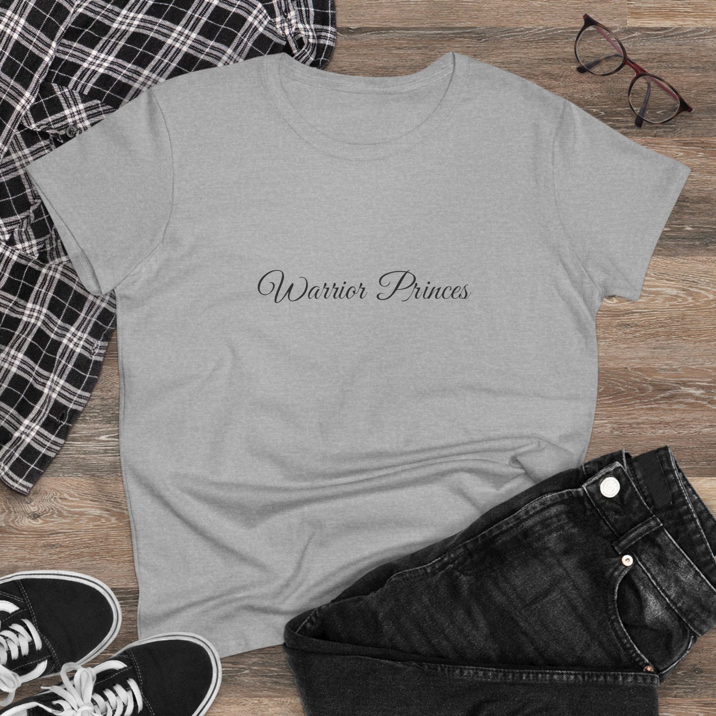 Warrior Princes, Women's Mid-weight Cotton Tee - Original Prints Co