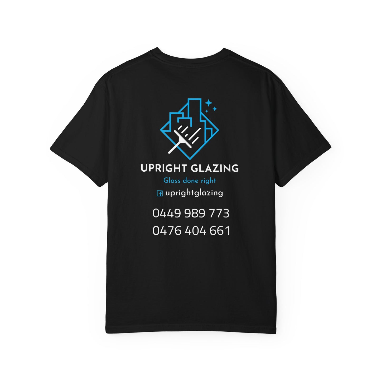 Custom Business T-shirt for Upright Glazing, Unique Gift, Casual Wear, Branded Merchandise, Unisex Apparel
