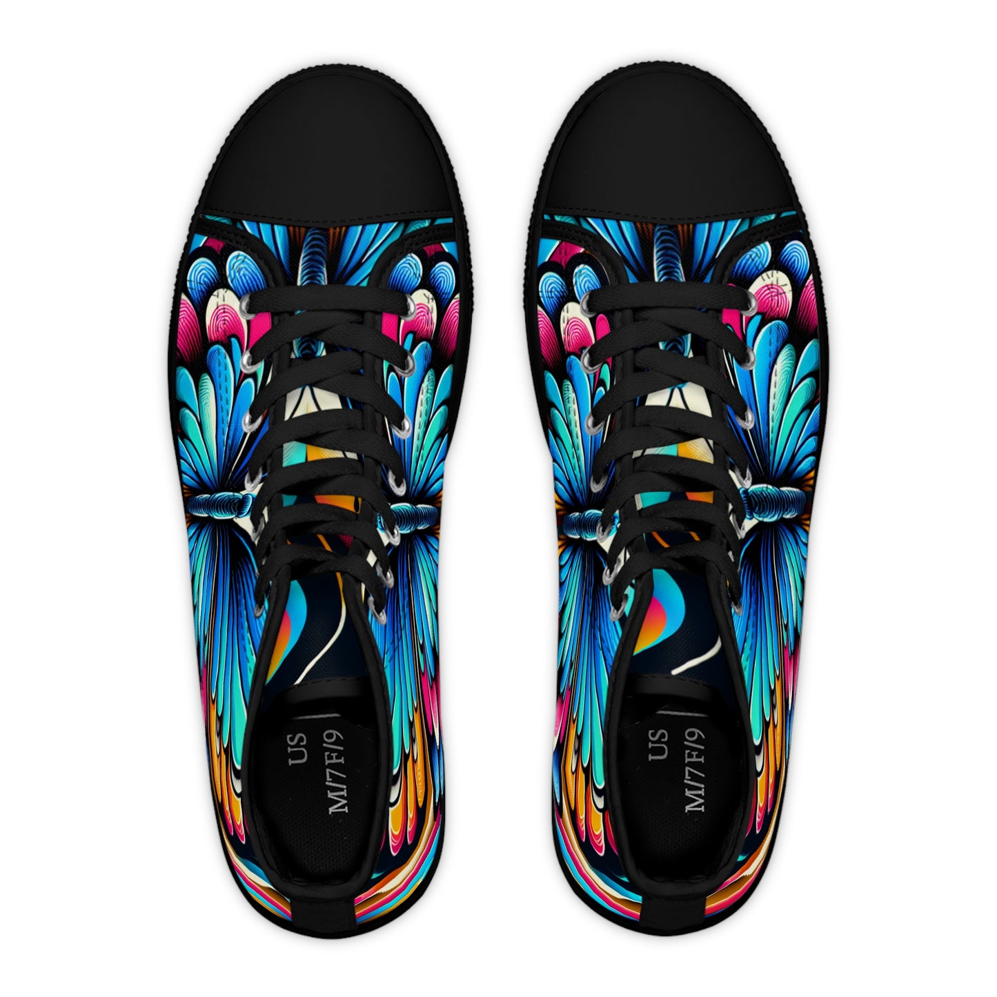 Colorful Butterfly High Top Sneakers for Women - Original Prints Co