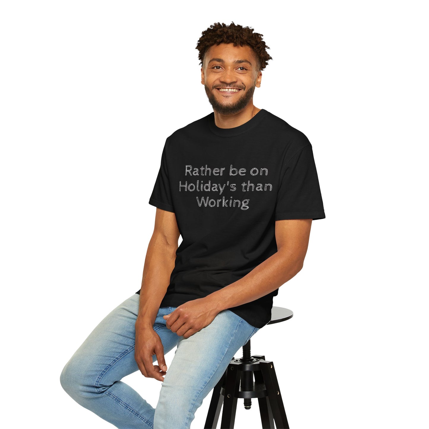 Rather be on Holiday than Working, Unisex T-shirt - Original Prints Co