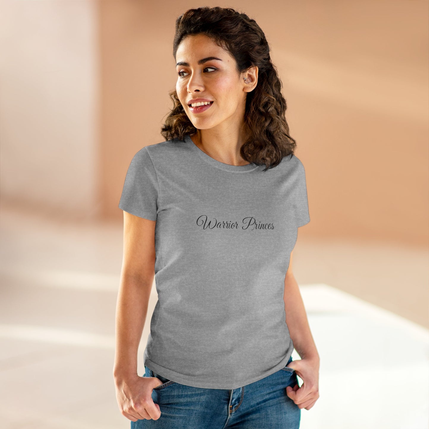 Warrior Princes, Women's Mid-weight Cotton Tee - Original Prints Co