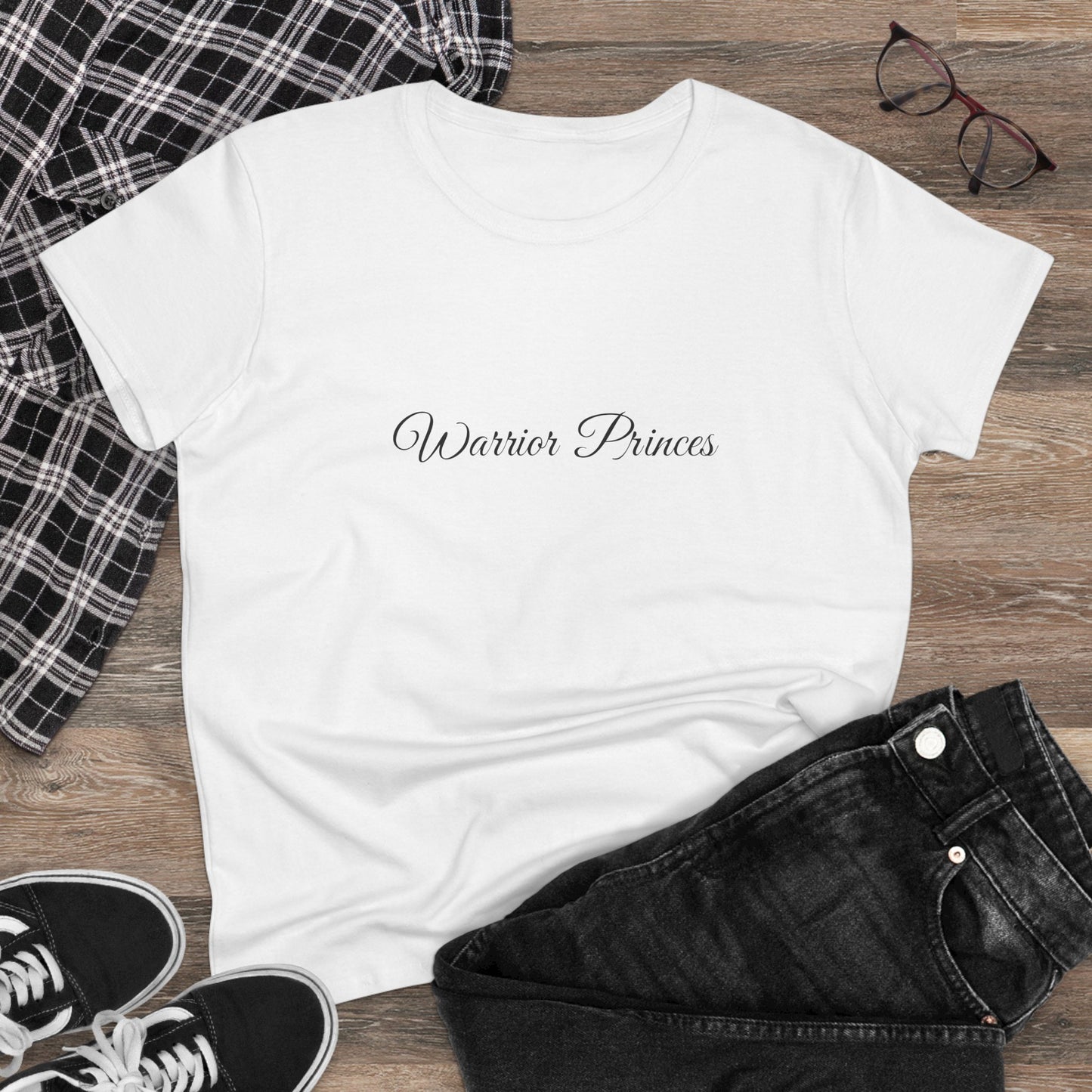 Warrior Princes, Women's Mid-weight Cotton Tee - Original Prints Co
