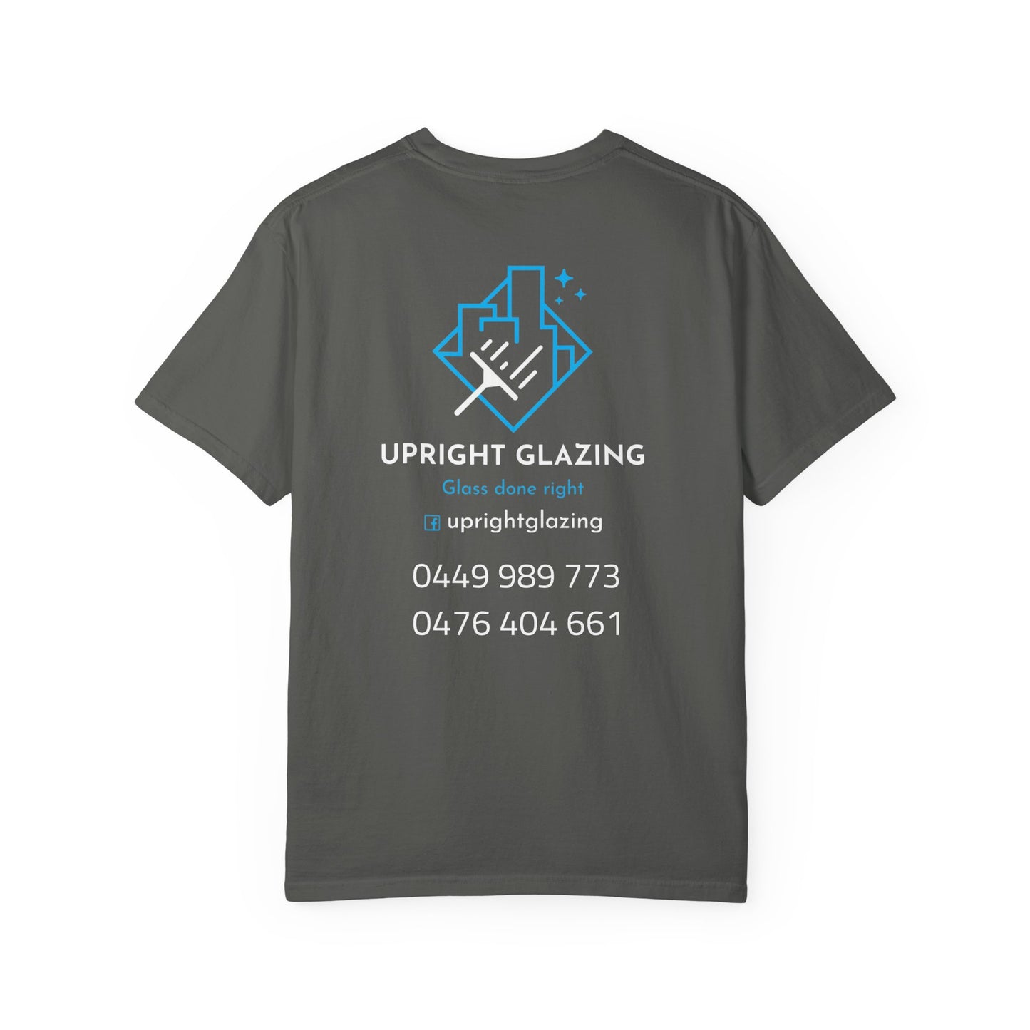 Custom Business T-shirt for Upright Glazing, Unique Gift, Casual Wear, Branded Merchandise, Unisex Apparel