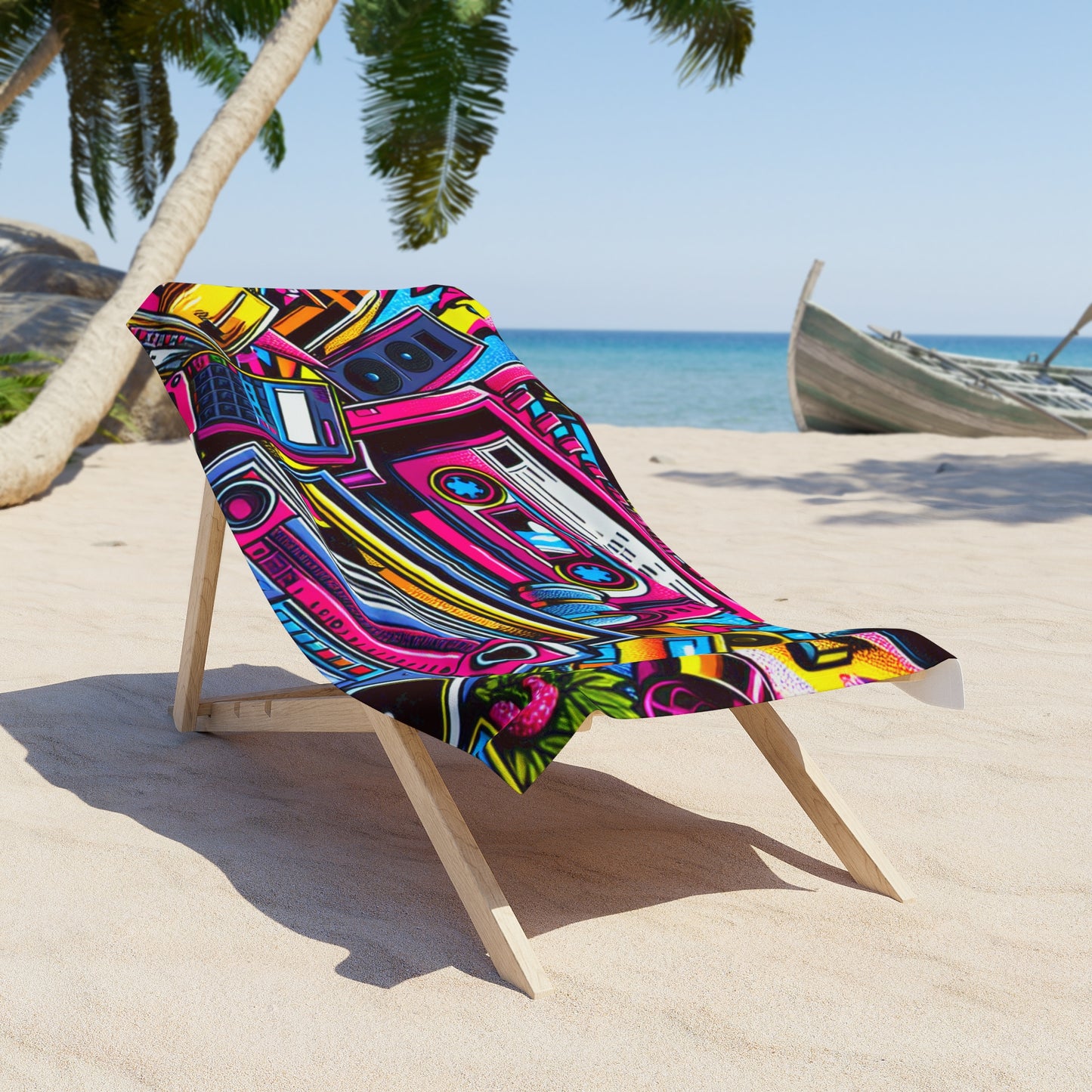 Retro, Beach Towel - Original Prints Co