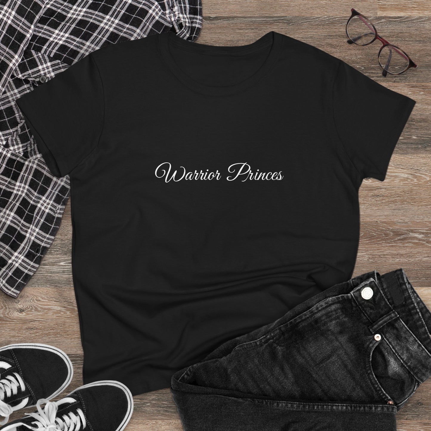 Warrior Princes, Women's Mid-weight Cotton Tee - Original Prints Co