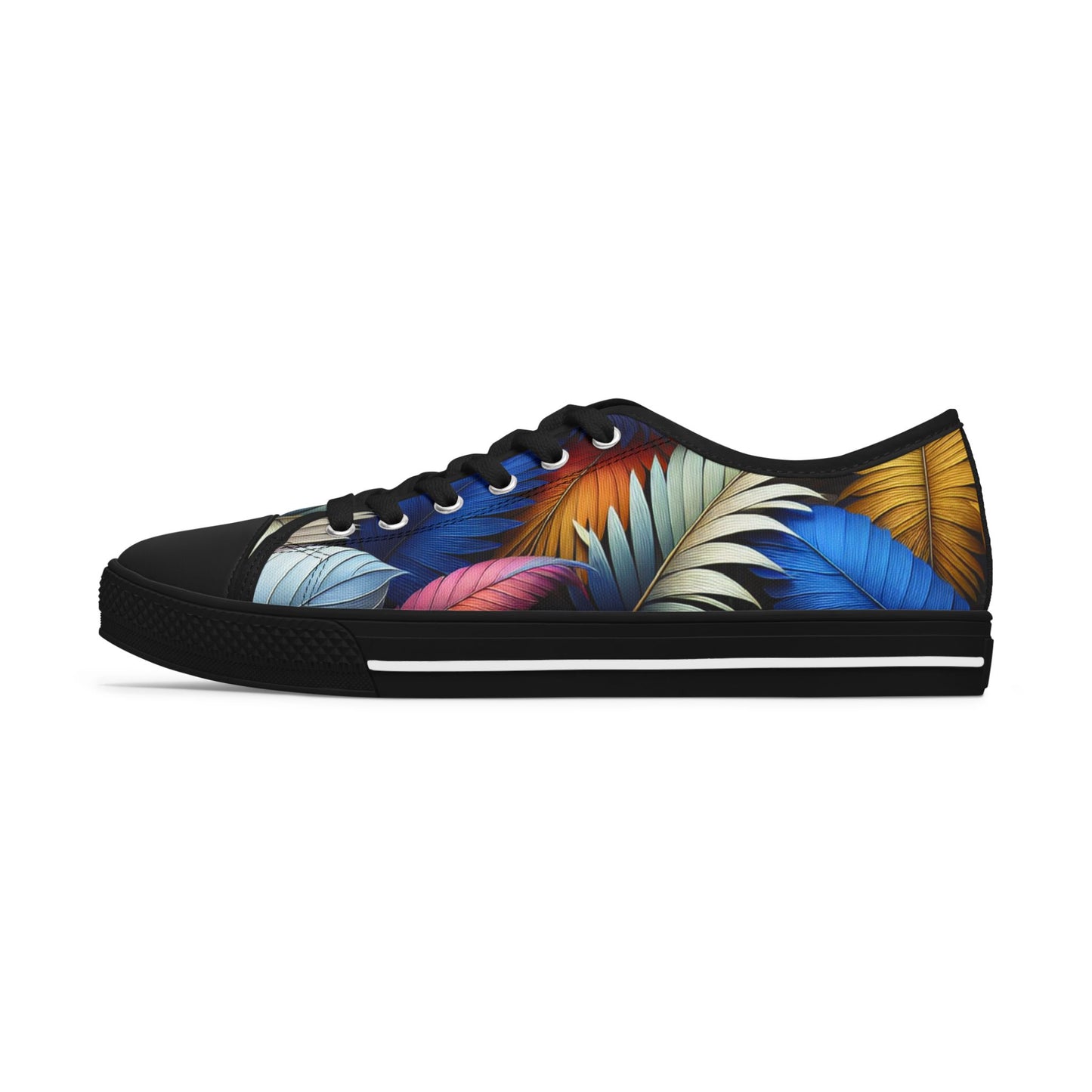 Tropical Printed Women's Low Top Sneakers