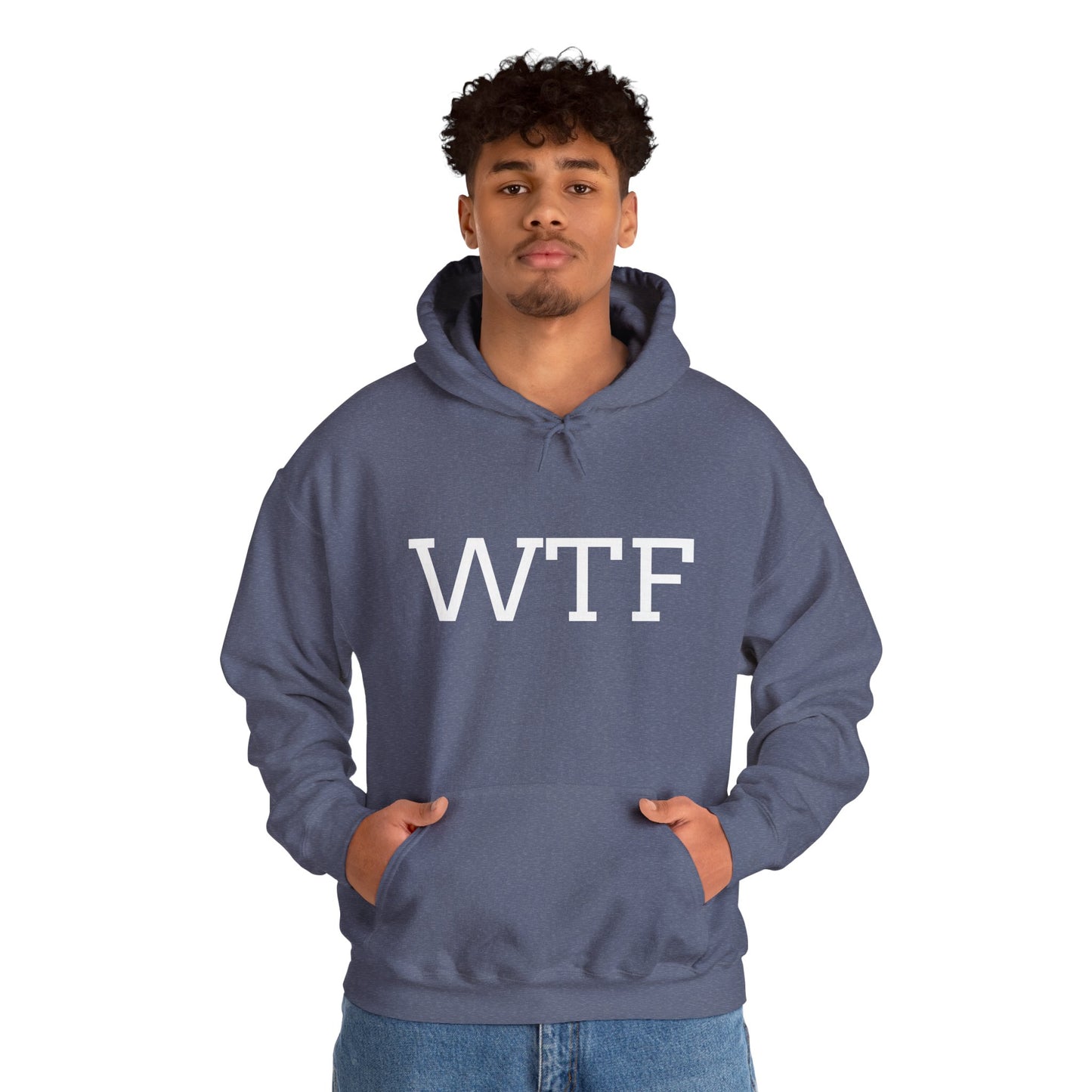 WTF, Unisex Heavy Blend™ Hooded Sweatshirt - Original Prints Co
