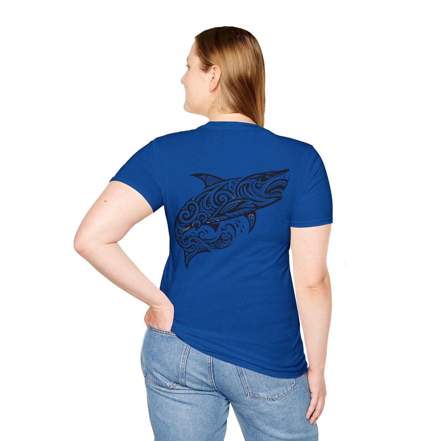 Unisex Shark Design Softstyle T-Shirt