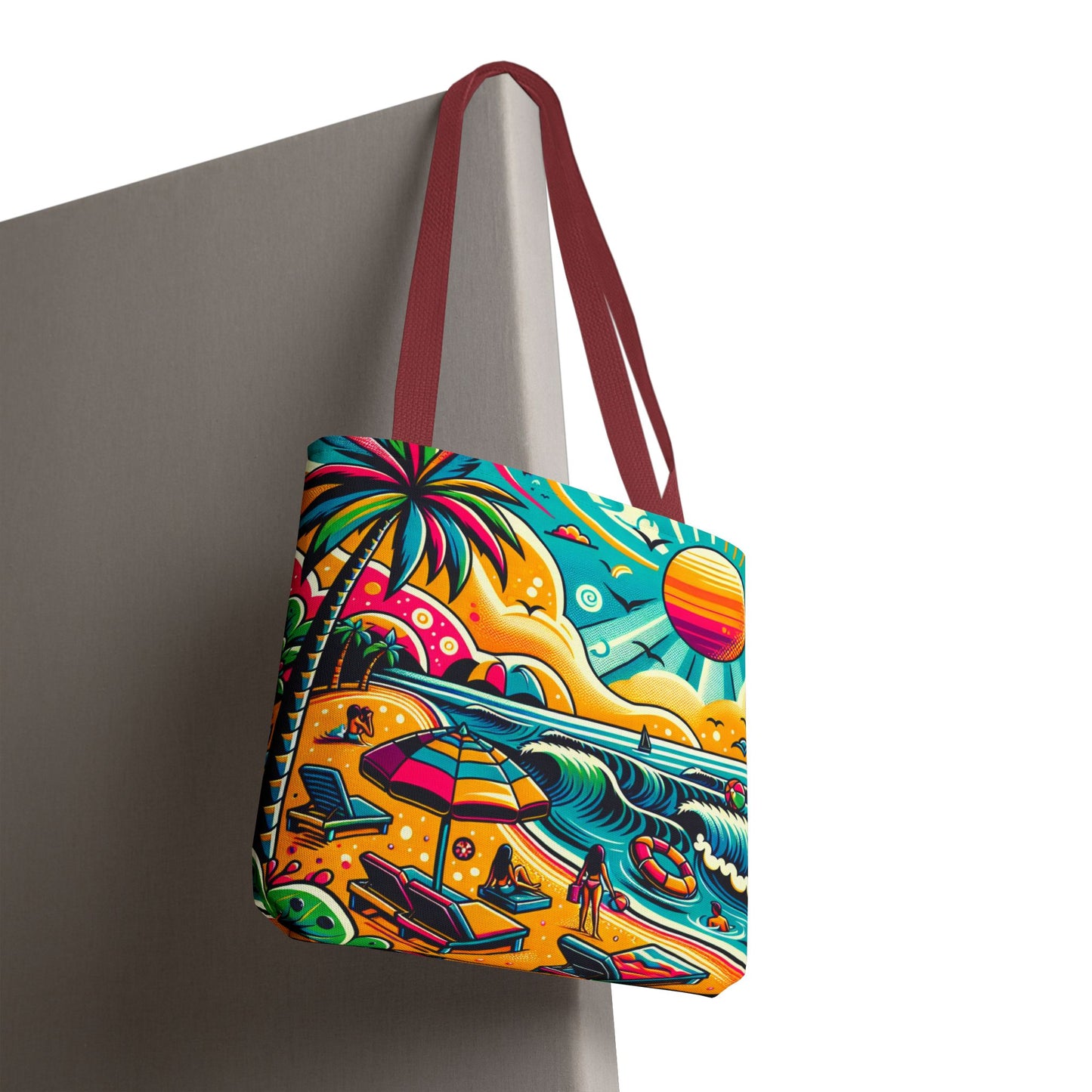 Tote Bag, Beach Print