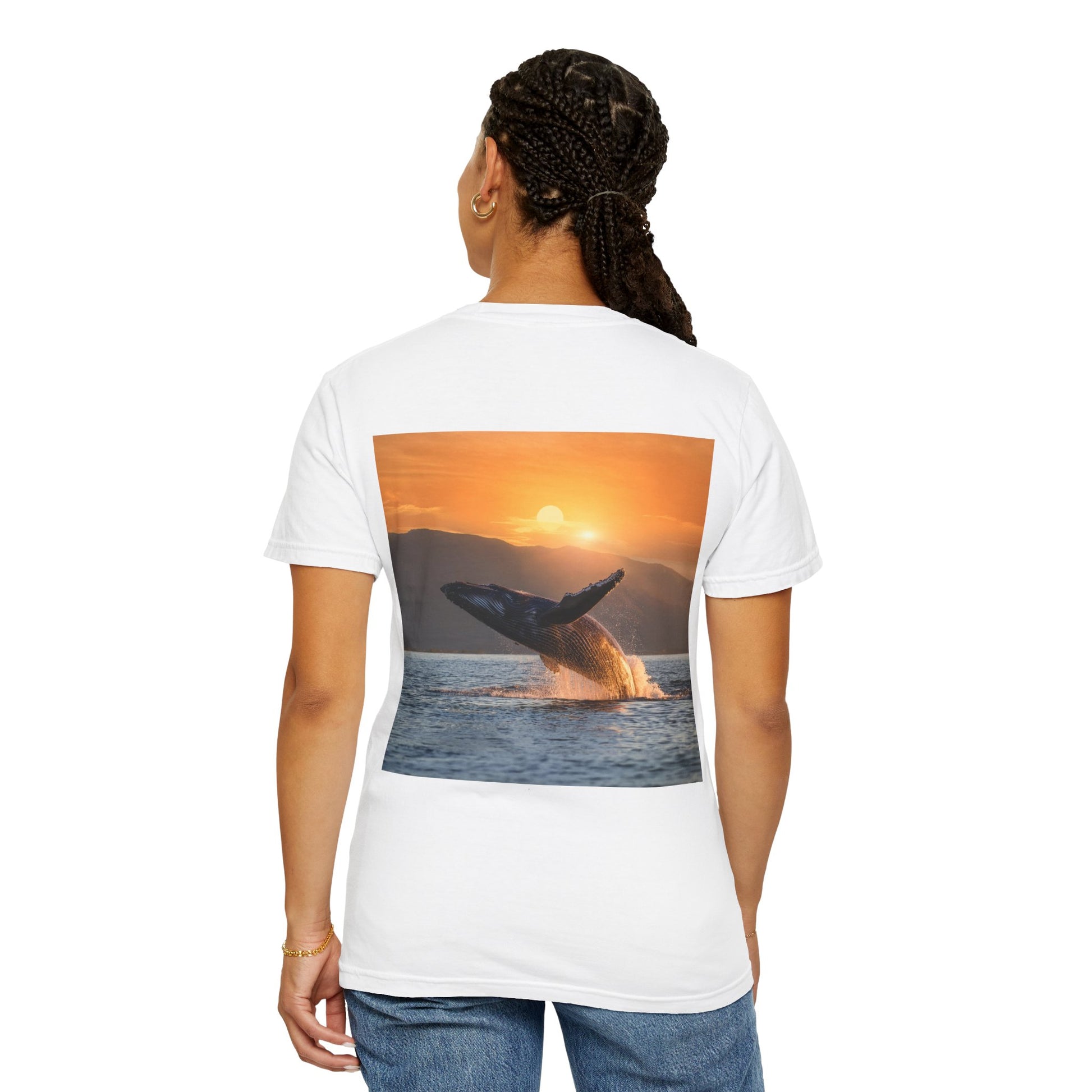 Lovin Life, Whale Print, Unisex T-shirt - Original Prints Co