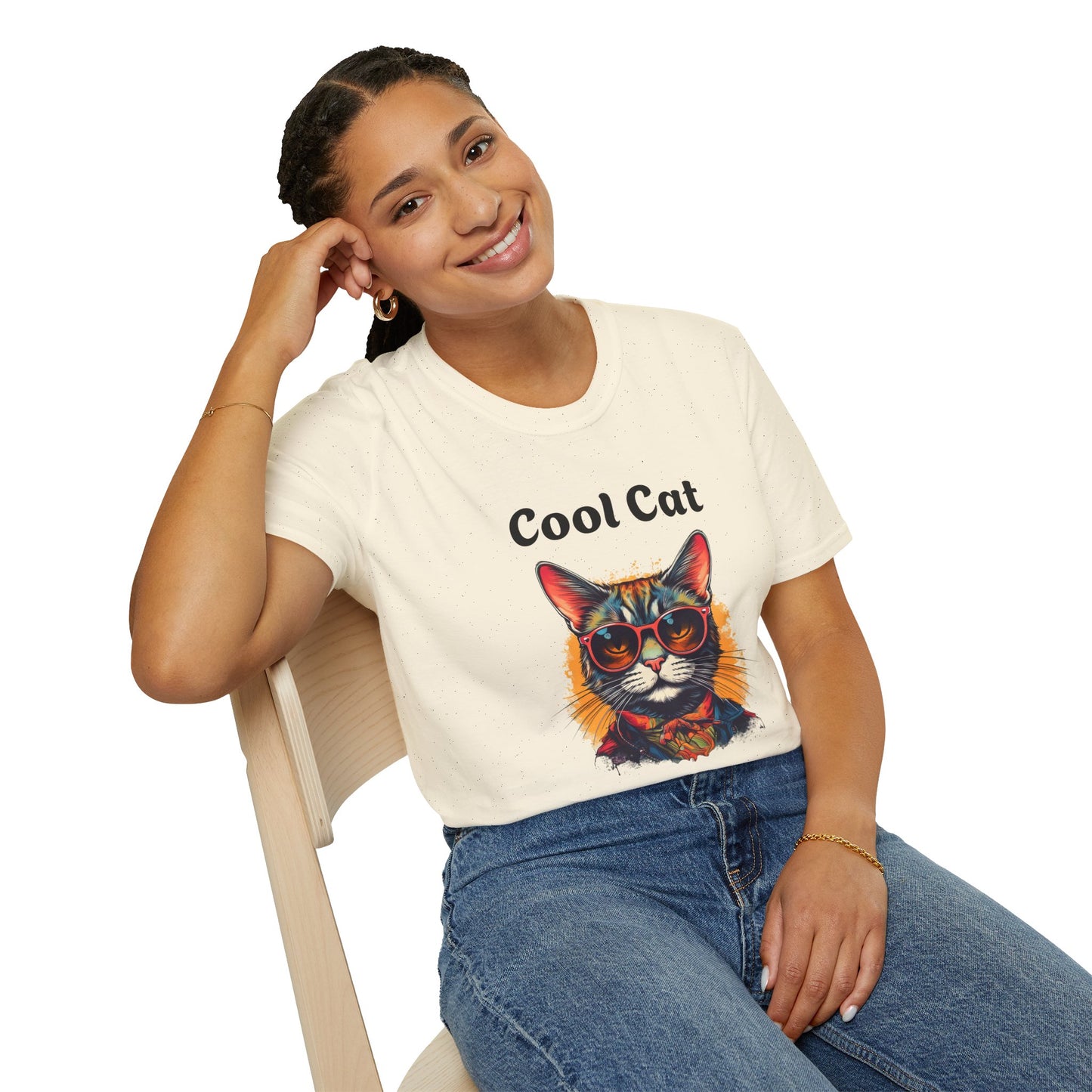 Cool Cat Unisex Softstyle T-Shirt