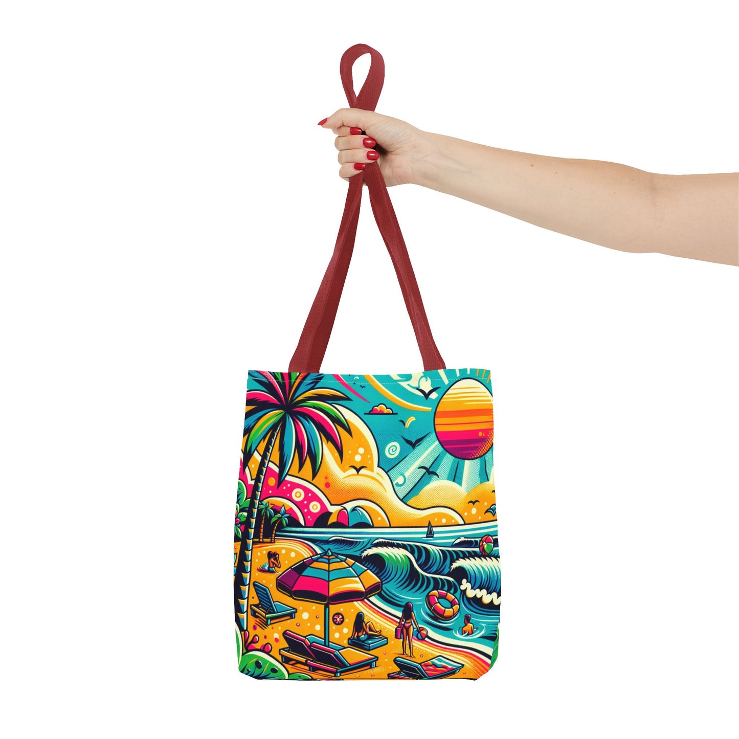 Tote Bag, Beach Print