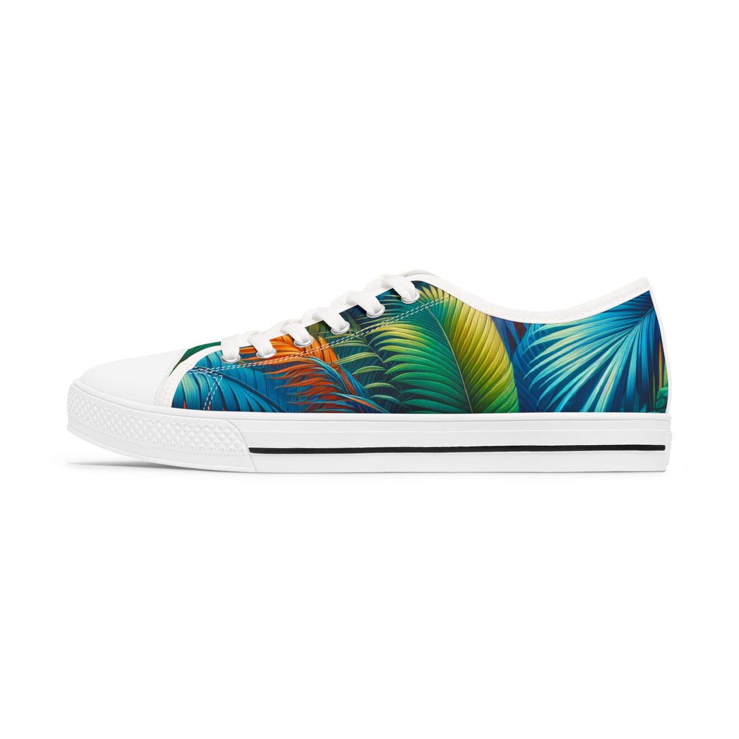 Tropical Leaf - Women's Low Top Sneakers