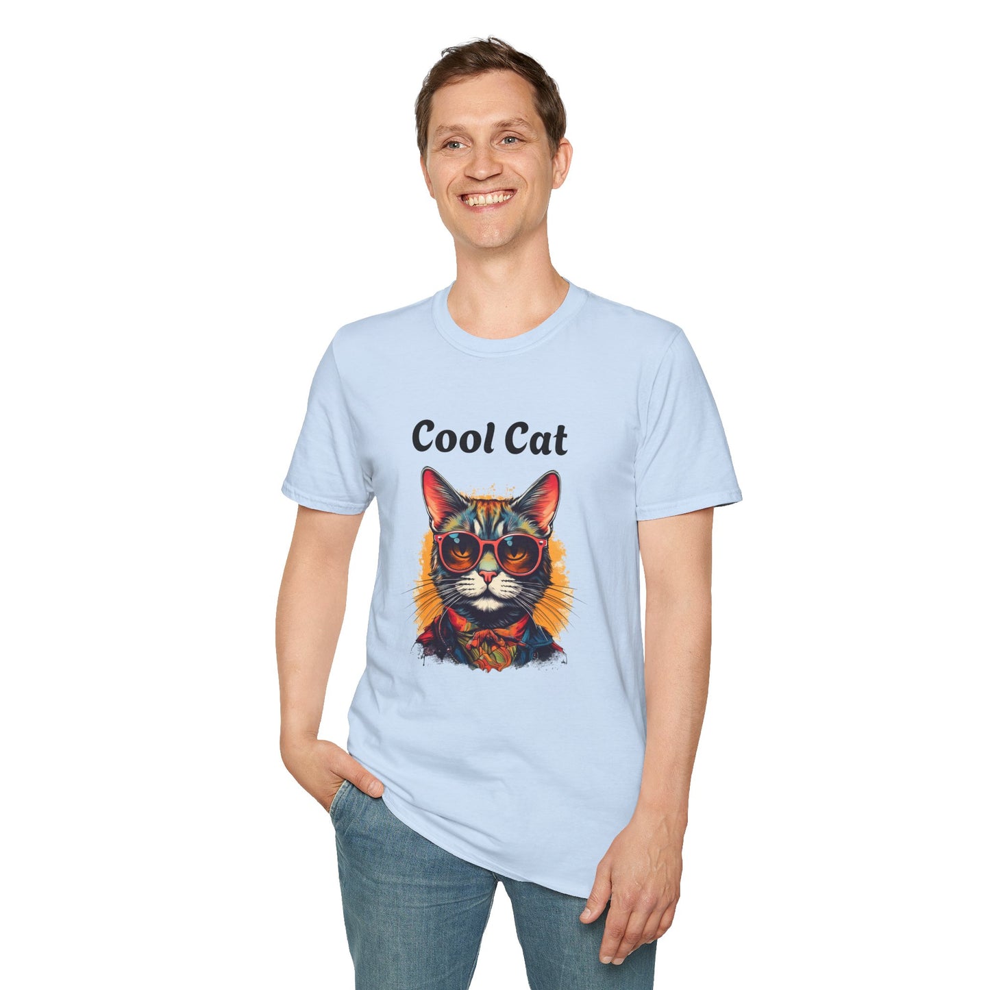 Cool Cat Unisex Softstyle T-Shirt