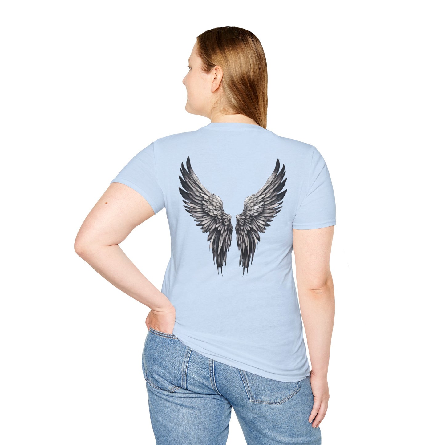 T-Shirt - Unisex Softstyle, Angel with Wings