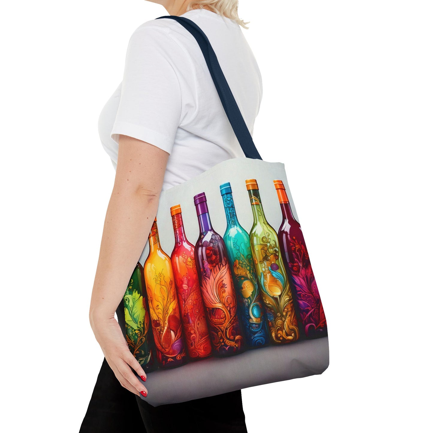 Wine Bottles, Tote Bag