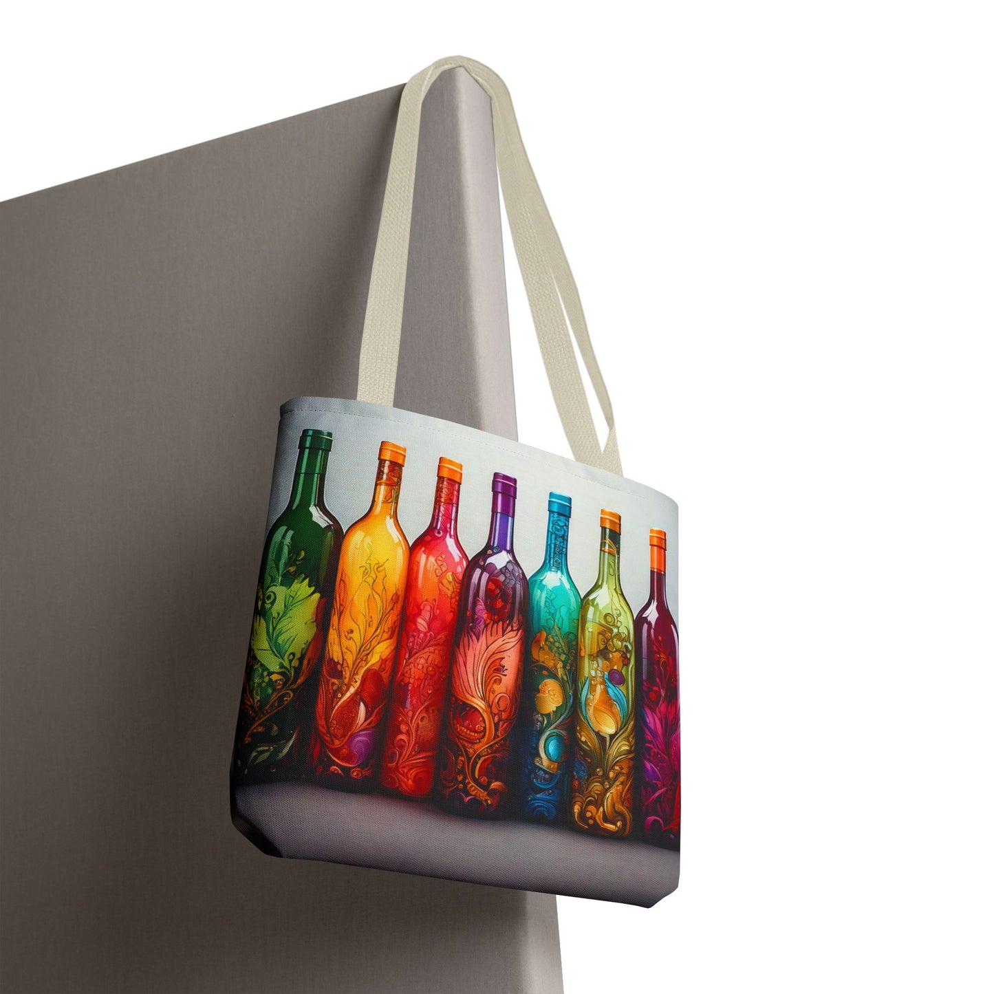 Wine Bottles, Tote Bag