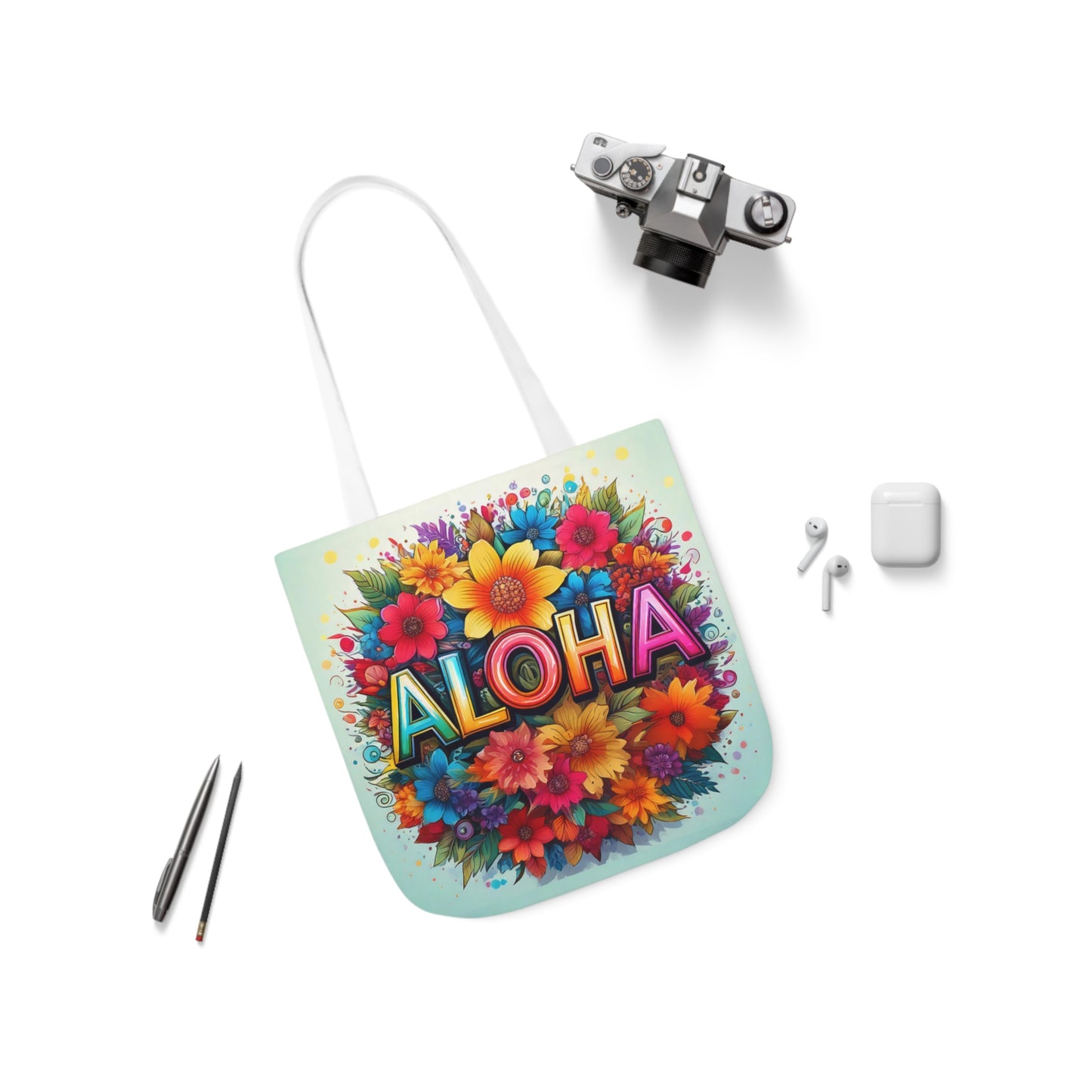 Tote Bag, Canvas ALOHA print