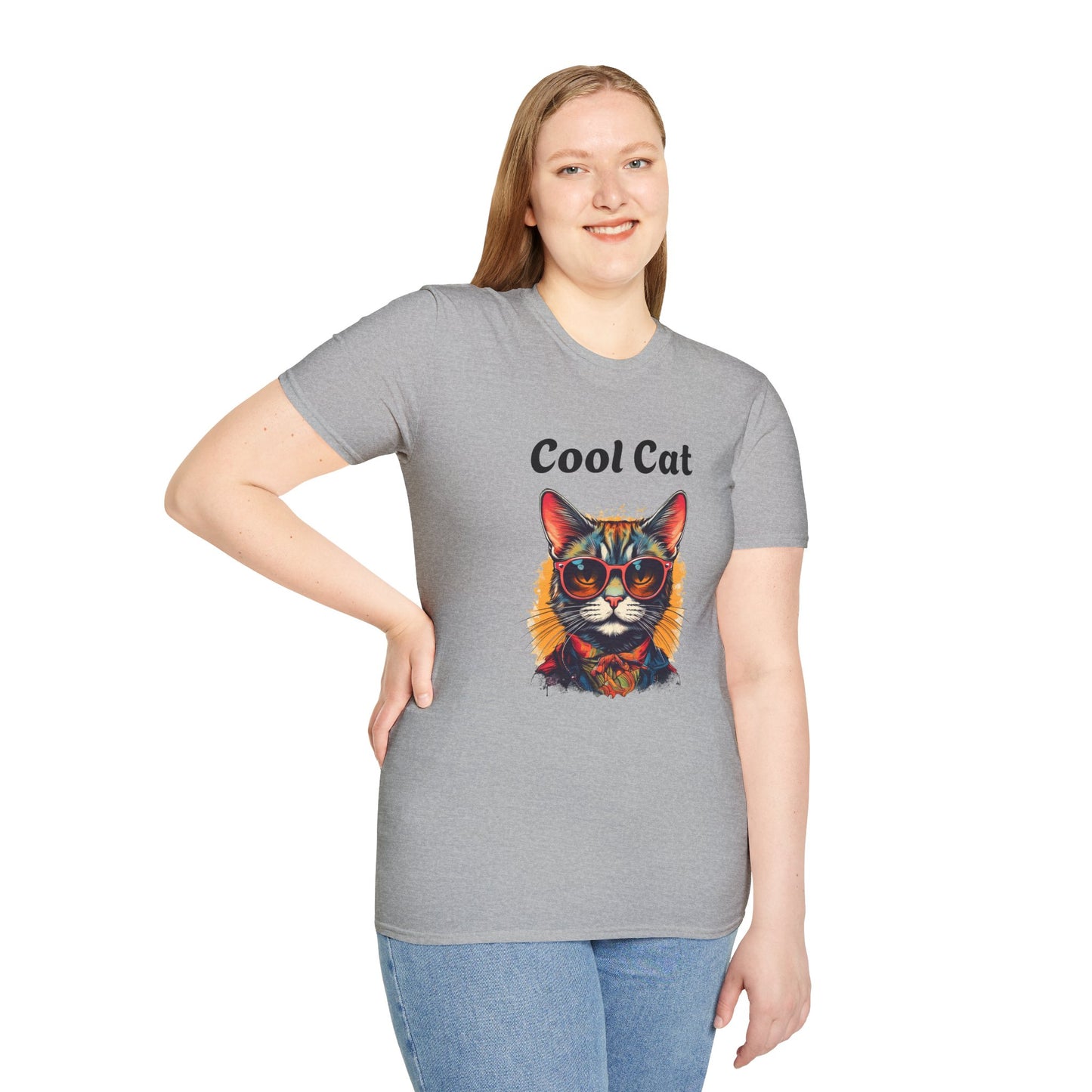 Cool Cat Unisex Softstyle T-Shirt