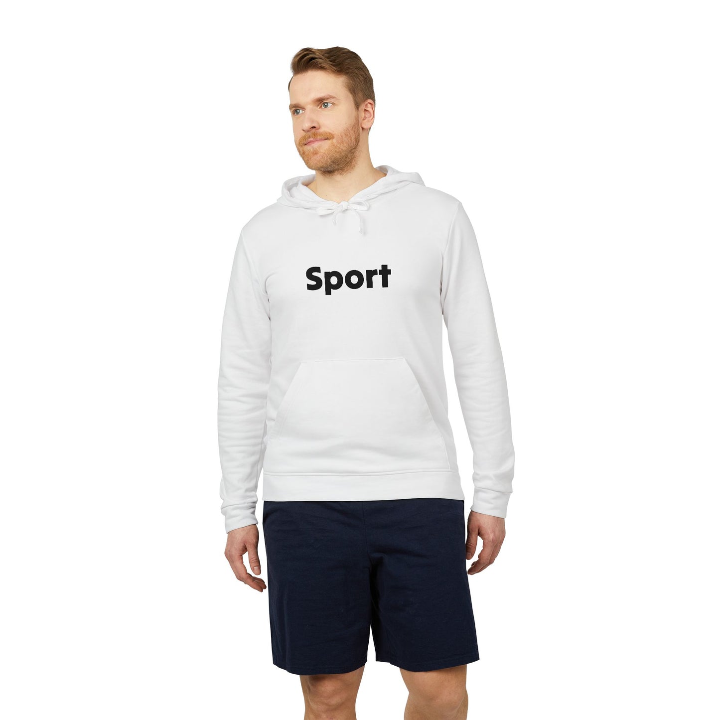 Adidas Unisex Fleece Hoodie - Sport Design for Casual Comfort