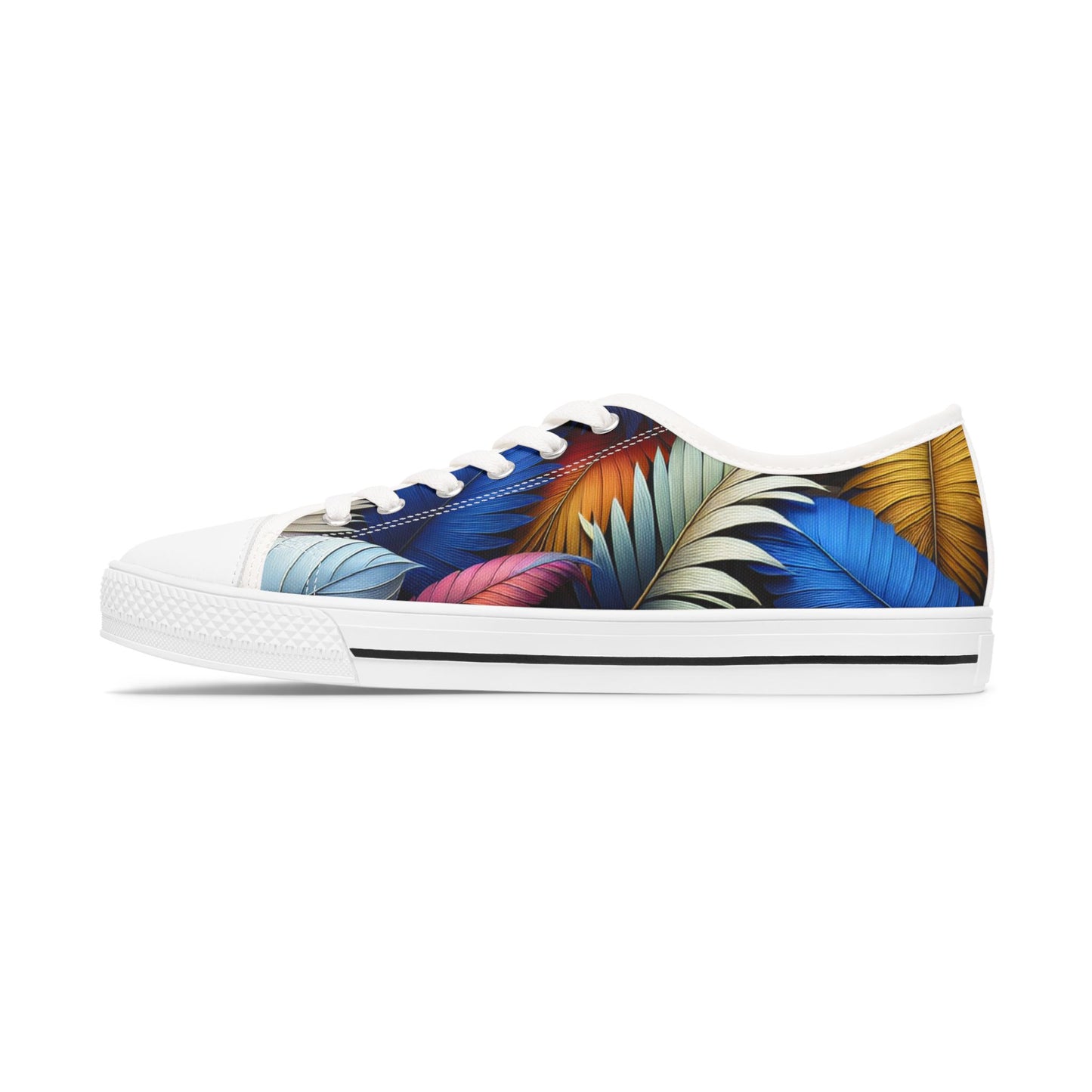 Tropical Printed Women's Low Top Sneakers