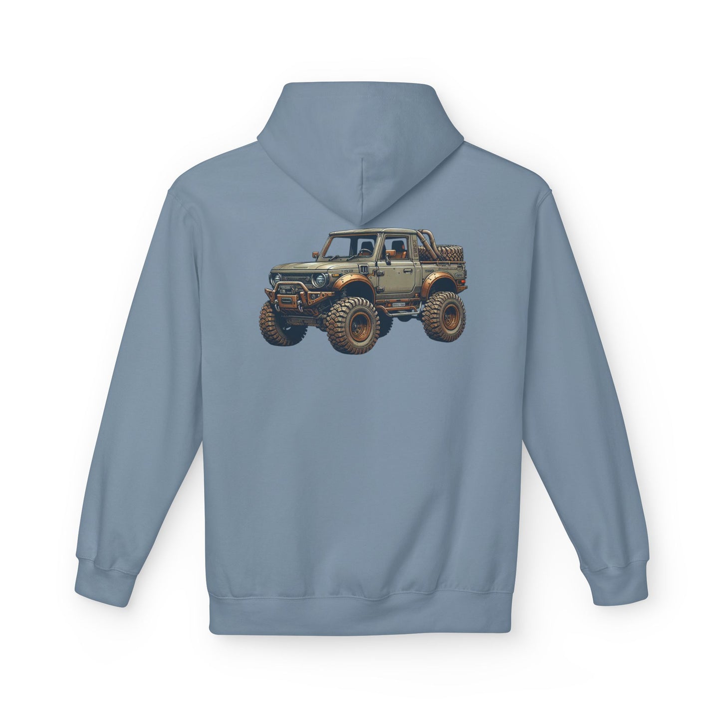 Mud Slinging Unisex Midweight Fleece Hoodie - Perfect for Off-Road Enthusiasts