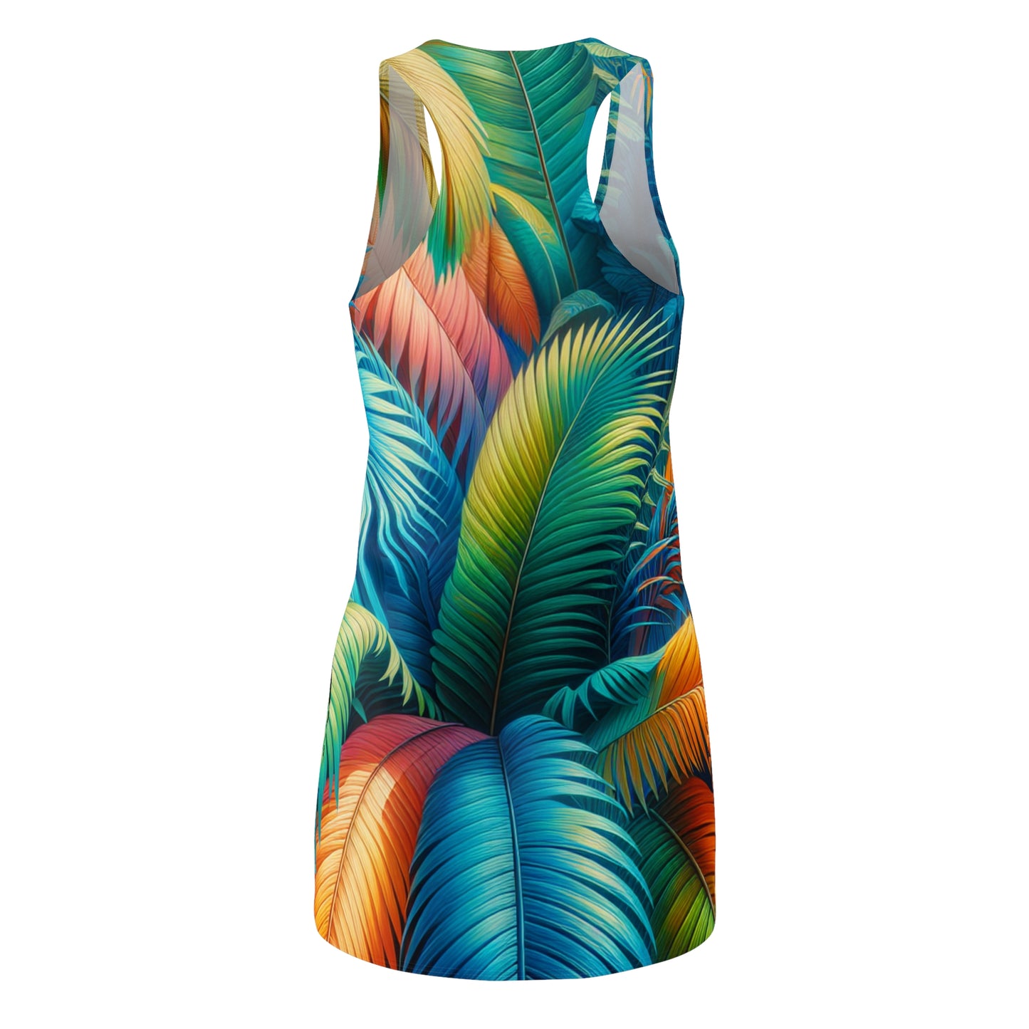 Tropical Leaf Racerback Dress for Women