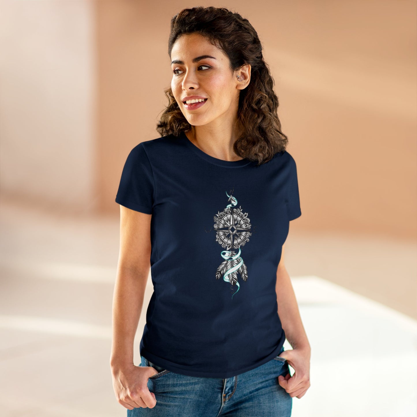 Women's Cotton Tee, Find your way