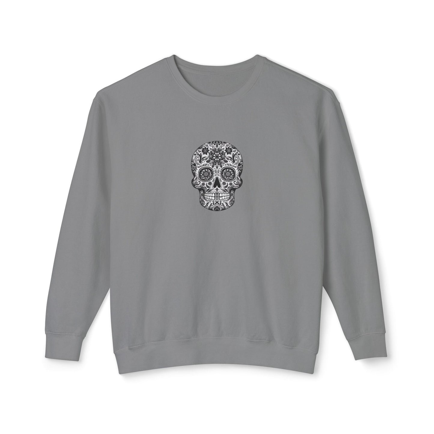 Skull Sweatshirt - Unisex Lightweight Crewneck