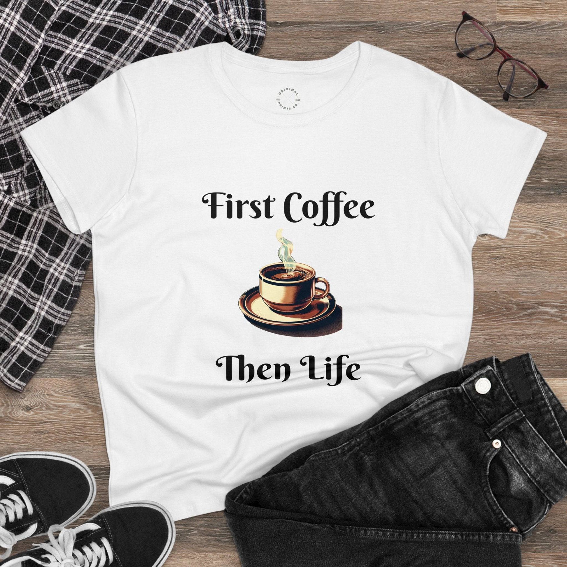 Women's Cotton Tee, Coffee