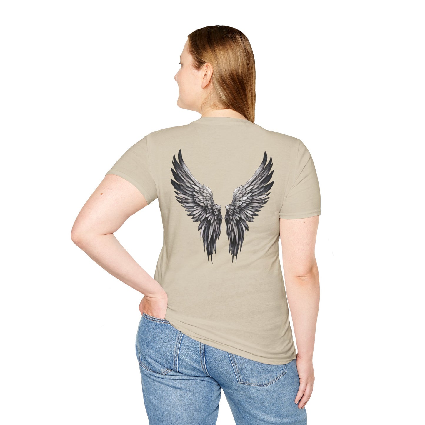 T-Shirt - Unisex Softstyle, Angel with Wings