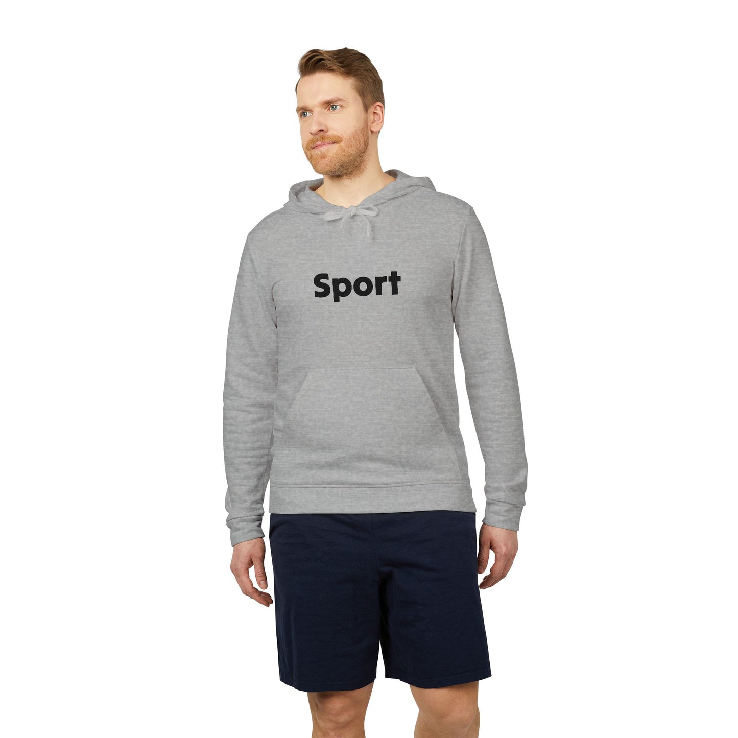 Adidas Unisex Fleece Hoodie - Sport Design for Casual Comfort