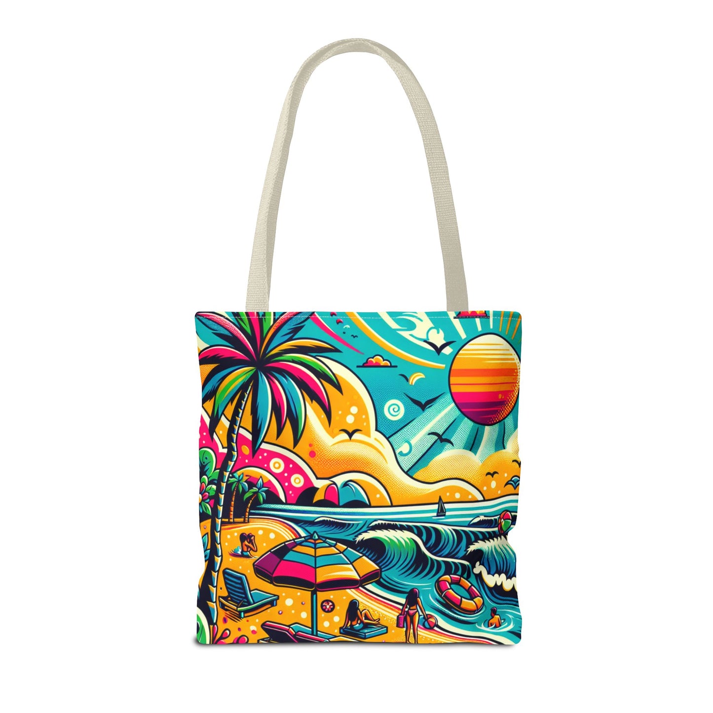 Tote Bag, Beach Print