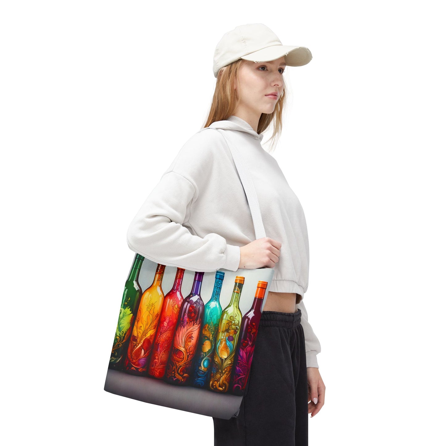 Wine Bottles, Tote Bag