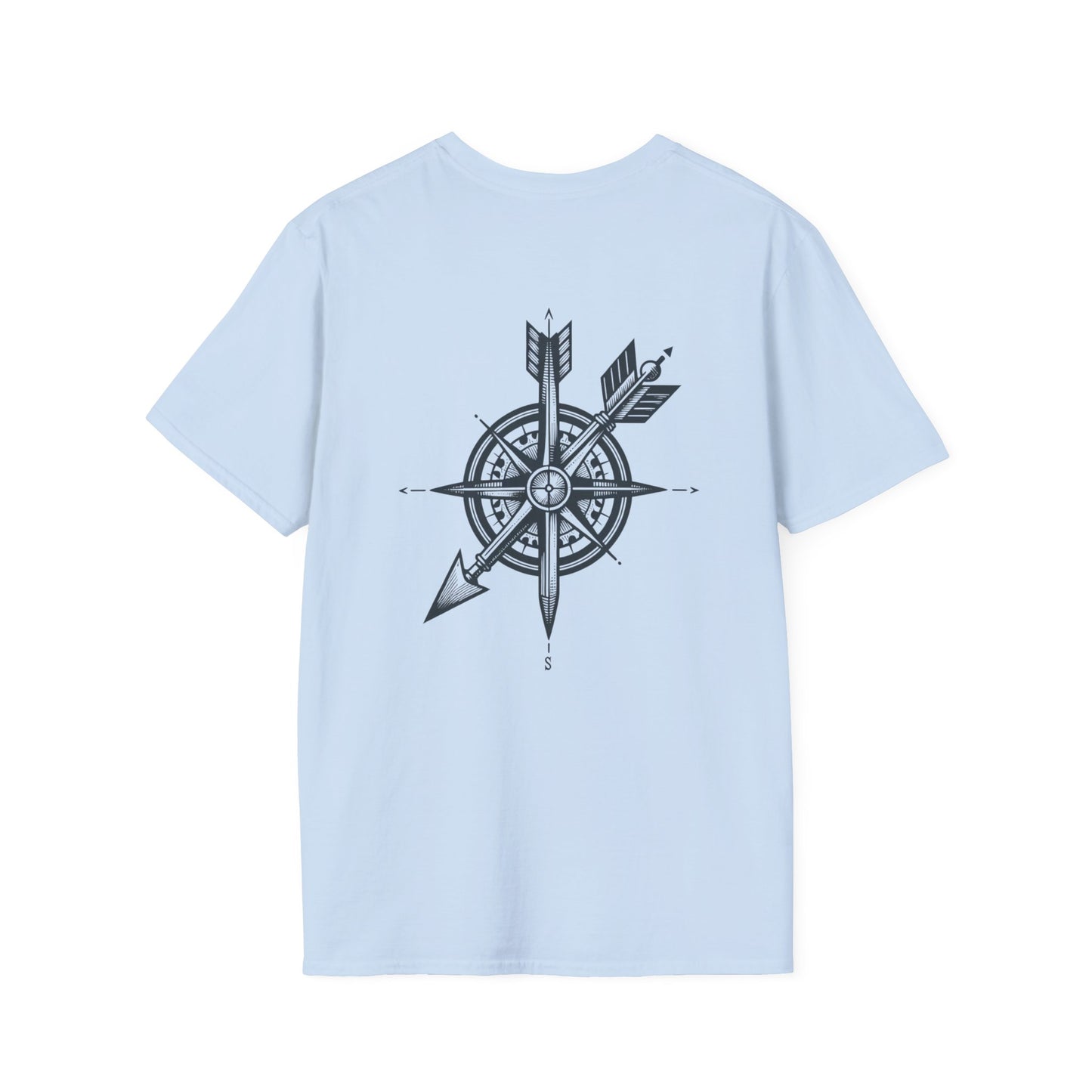 Adventure Compass Unisex Softstyle T-Shirt - Explore & Navigate Your Journey