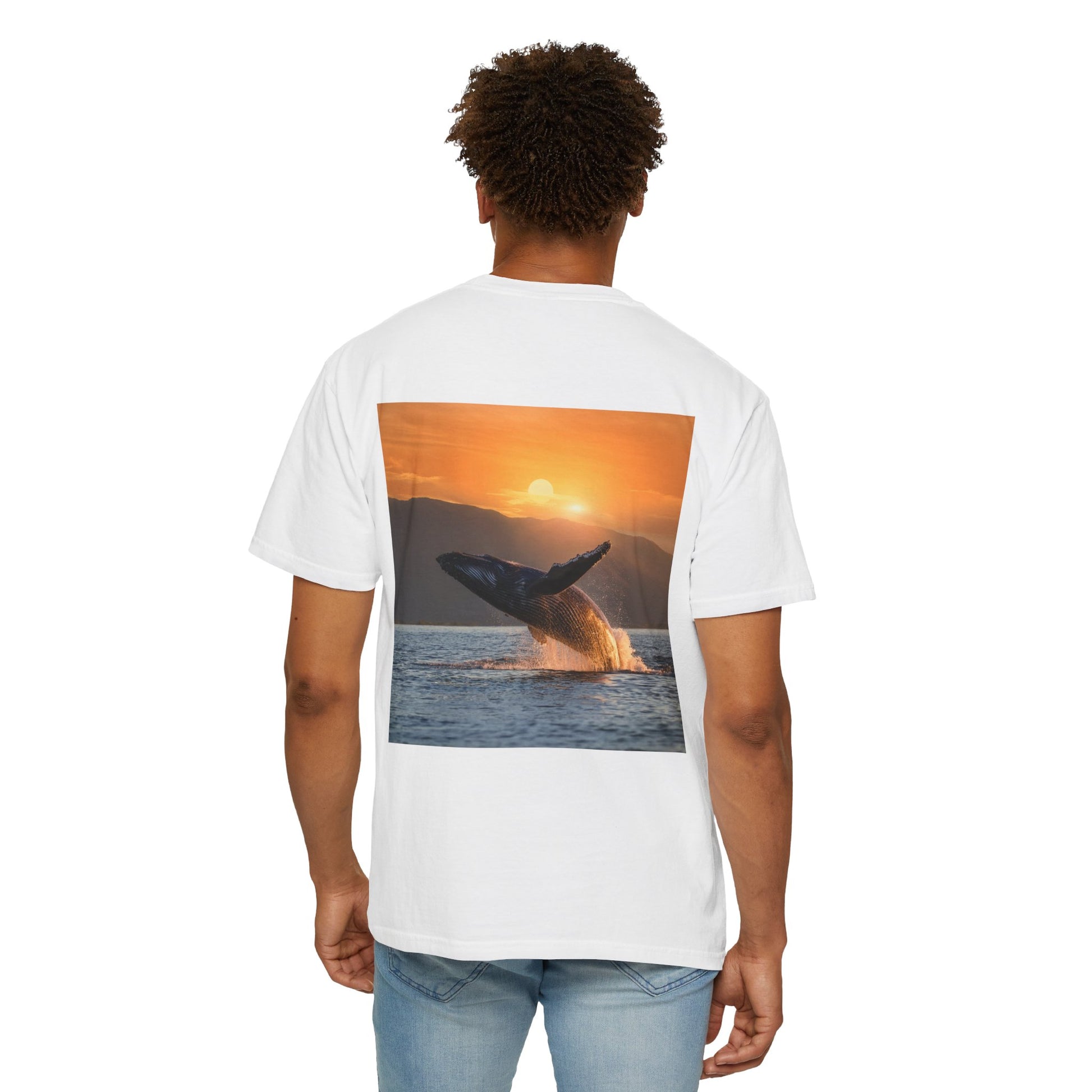 Lovin Life, Whale Print, Unisex T-shirt - Original Prints Co