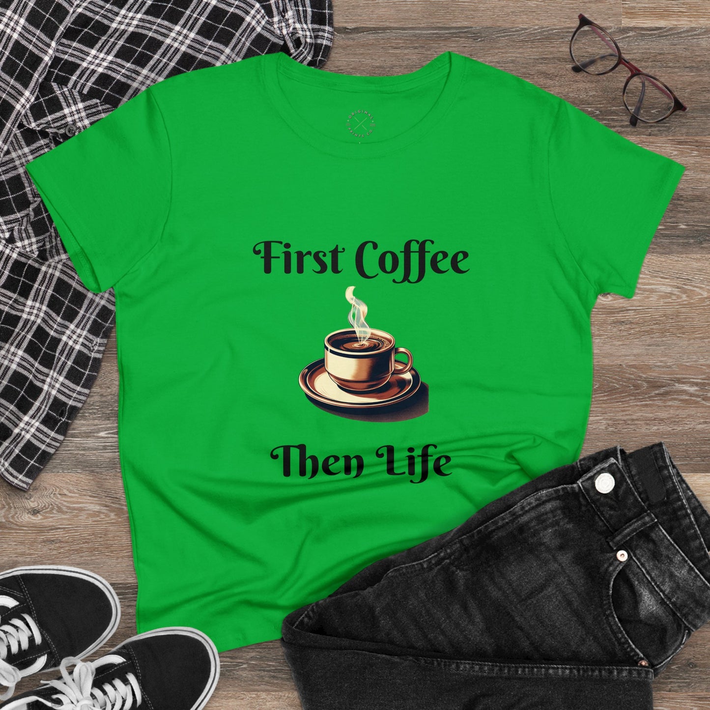 Women's Cotton Tee, Coffee