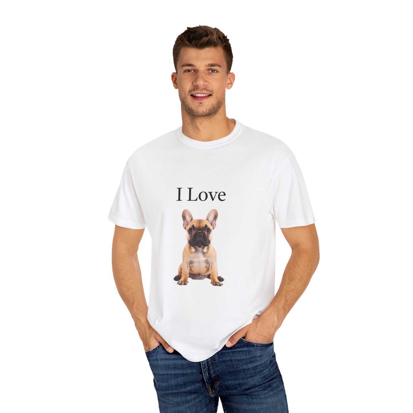 I Love, French BullDogs Unisex T-shirt