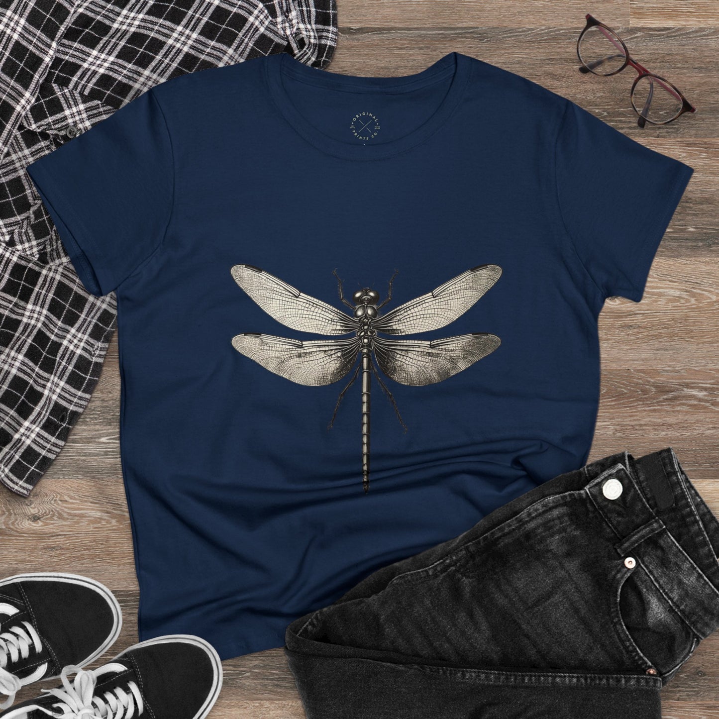 Women's Cotton Tee, Dragon Fly