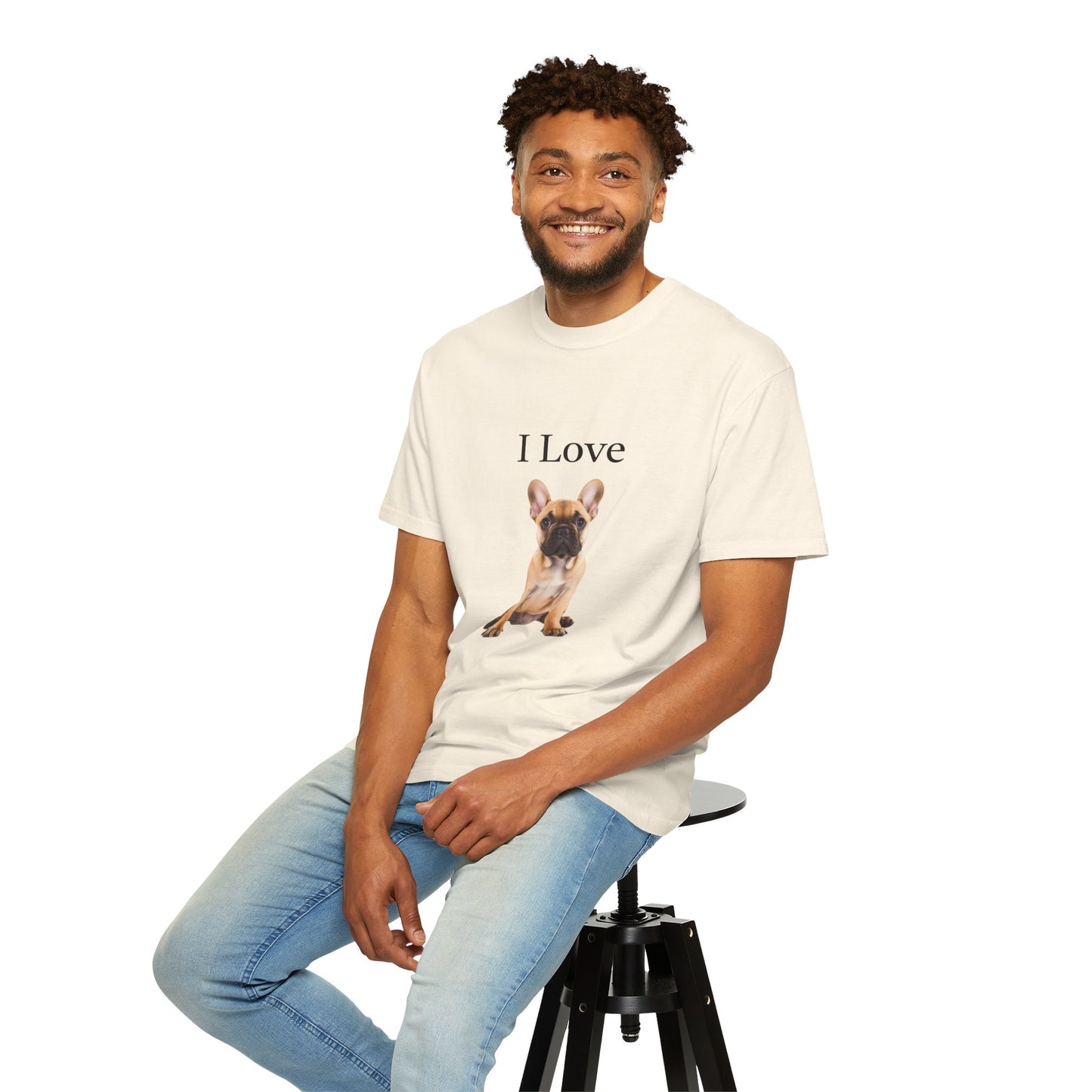 I Love, French BullDogs Unisex T-shirt