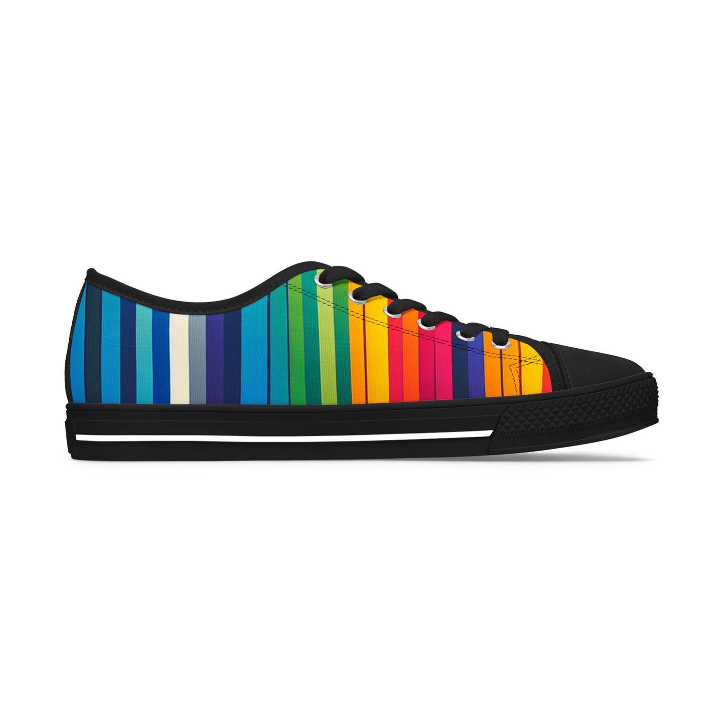 Vibrant Rainbow Women's Low Top Sneakers