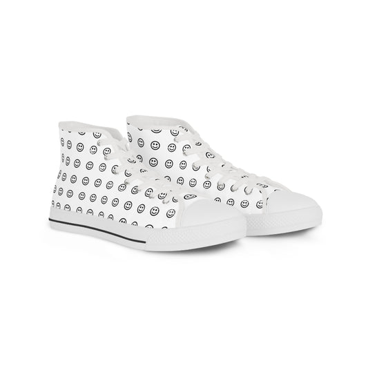 Smiley Face High Top Sneakers for Men - Original Prints Co