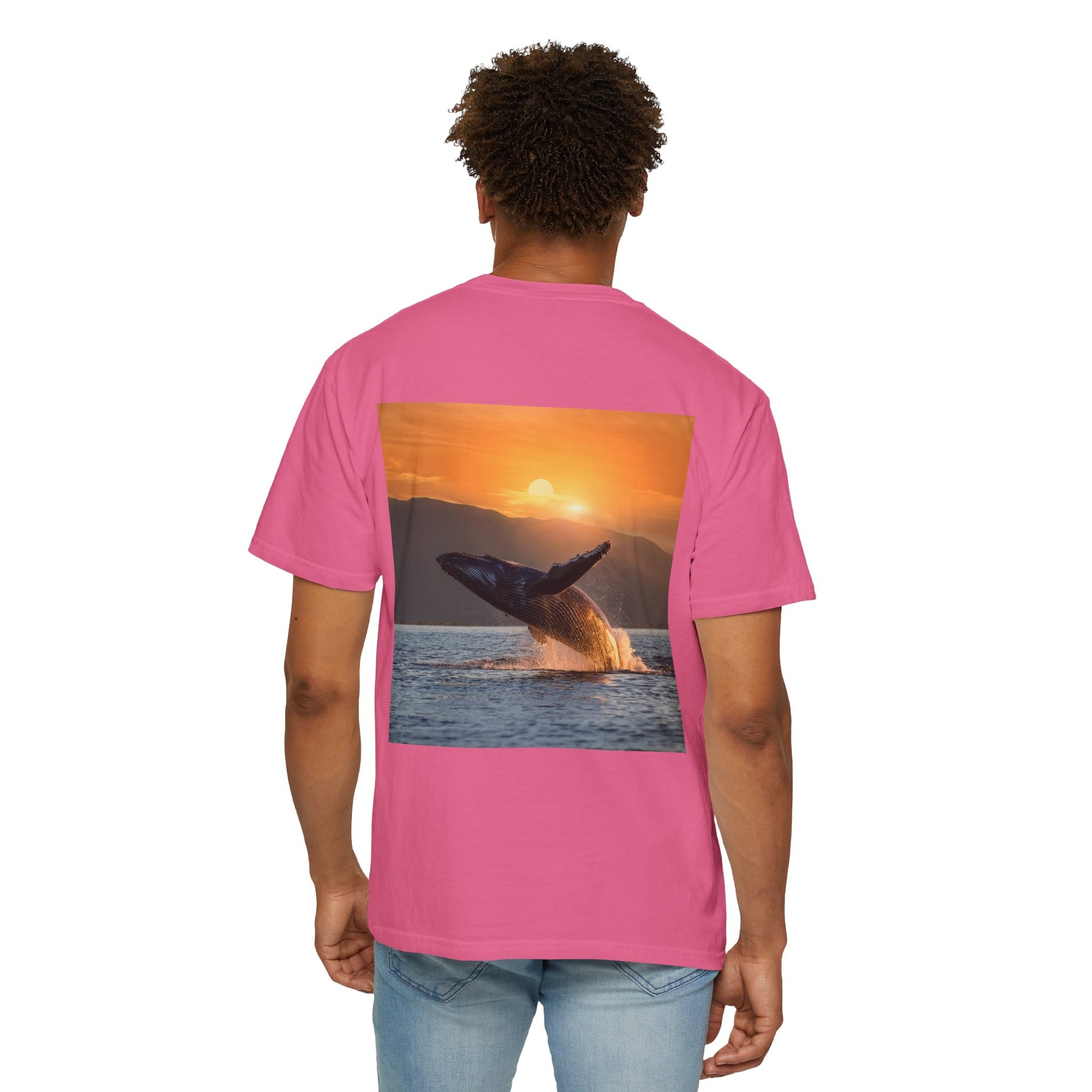 Lovin Life, Whale Print, Unisex T-shirt - Original Prints Co