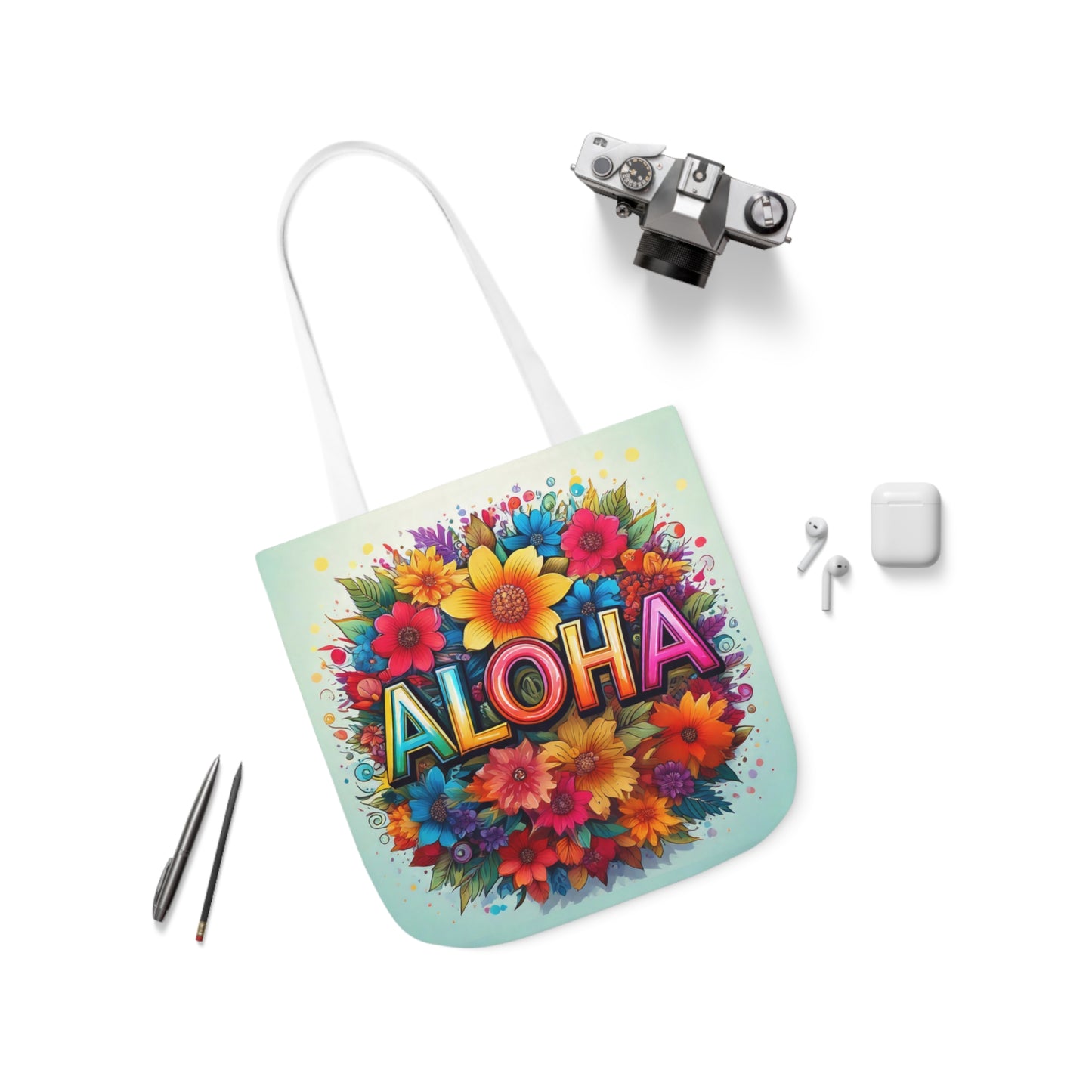 Tote Bag, Canvas ALOHA print