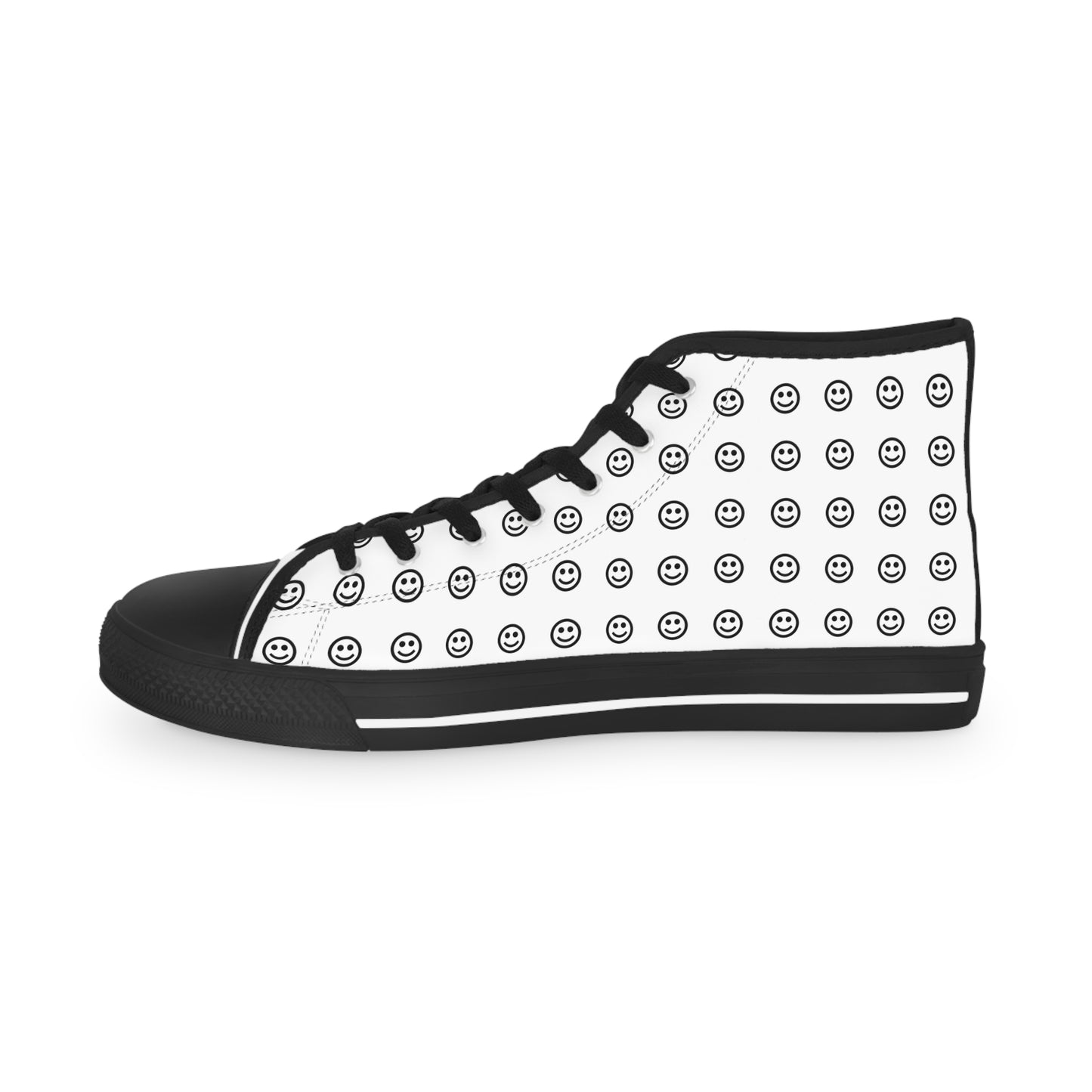 Smiley Face High Top Sneakers for Men