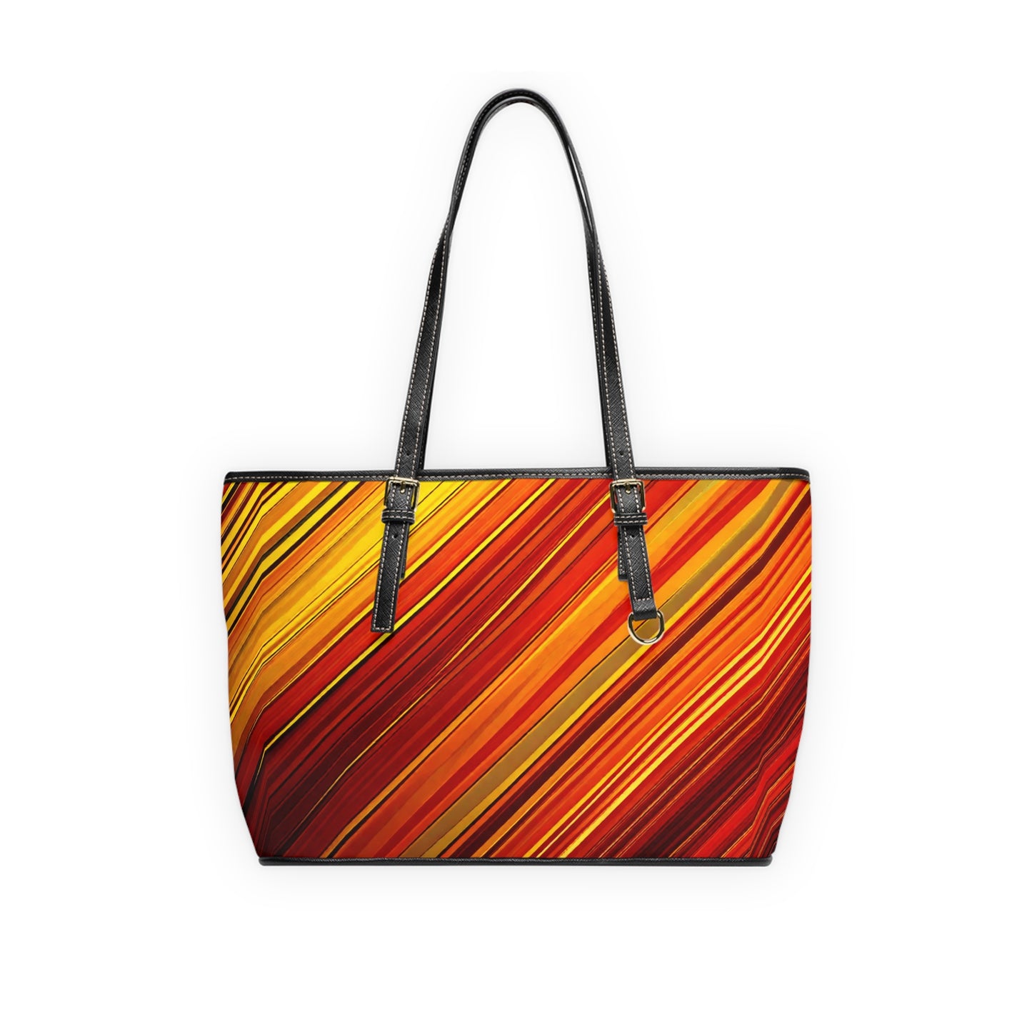 Vibrant PU Leather Shoulder Tote Bag