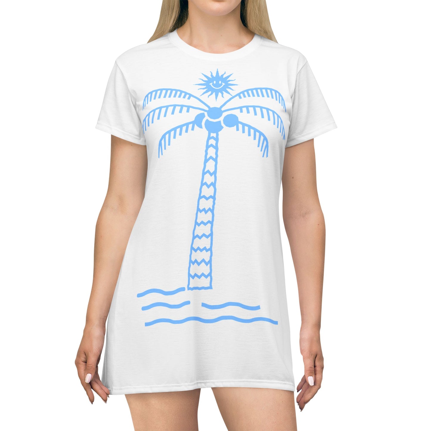 Palm Tree, T-Shirt Dress