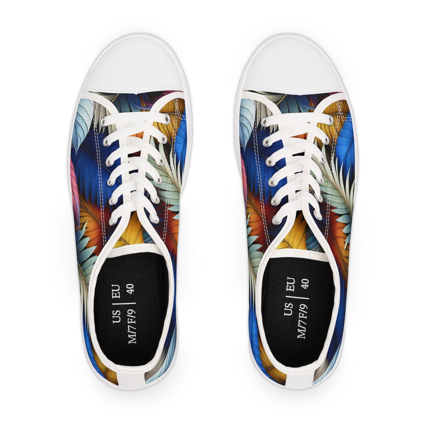 Tropical Printed Women's Low Top Sneakers